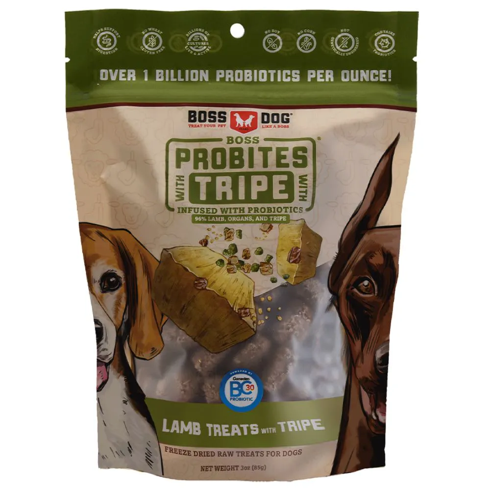 25% OFF (Exp 2Sep24): Boss Dog ProBites Lamb With Tripe Grain-Free Freeze-Dried Dog Treats 85g