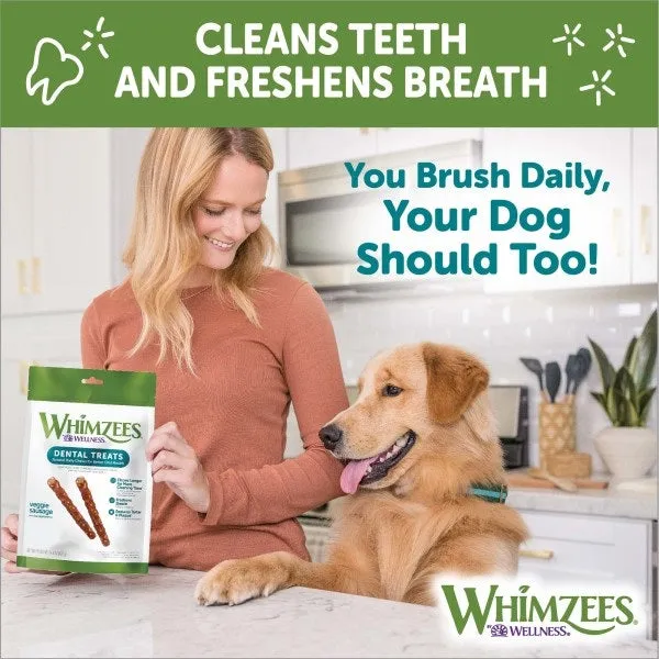 7 Count WHIMZEES® Veggie Sausage Daily Dental Treat for Dogs- Size Large