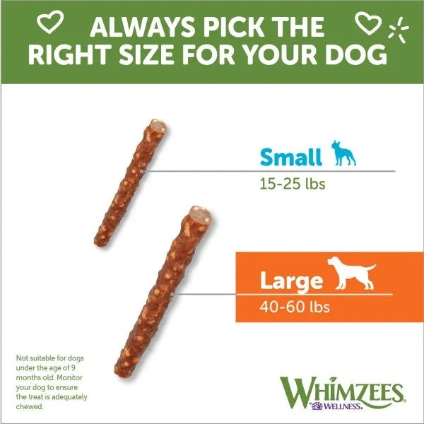 7 Count WHIMZEES® Veggie Sausage Daily Dental Treat for Dogs- Size Large