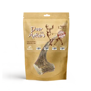 Absolute Bites Whole Deer Antlers Dental Chew Medium