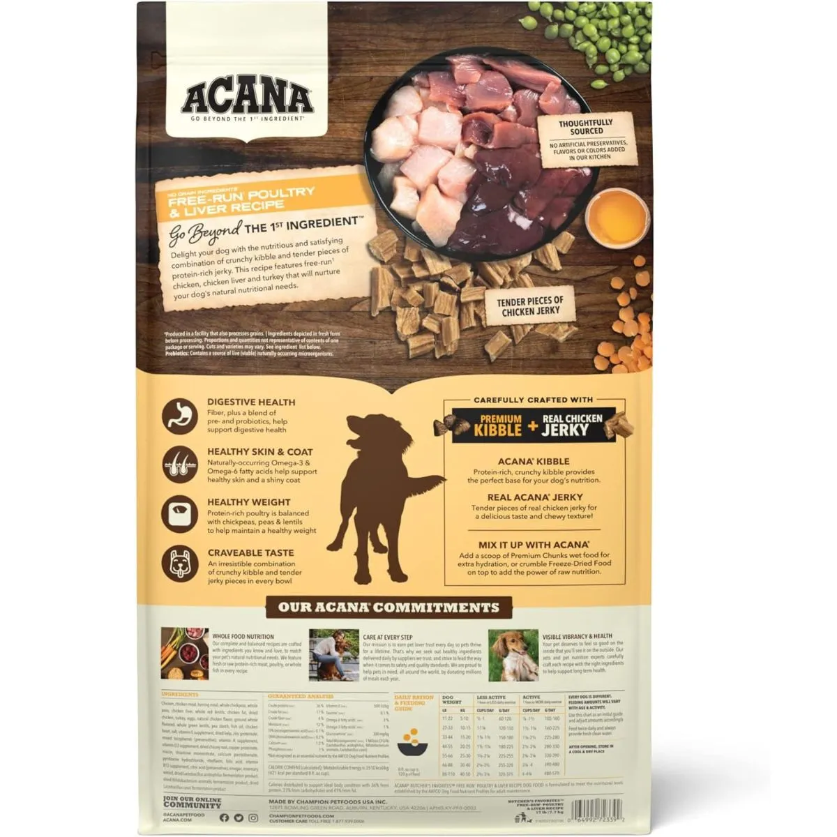 Acana Butcher's Favorites Free-Run Poultry & Liver Dry Dog Food 4lb