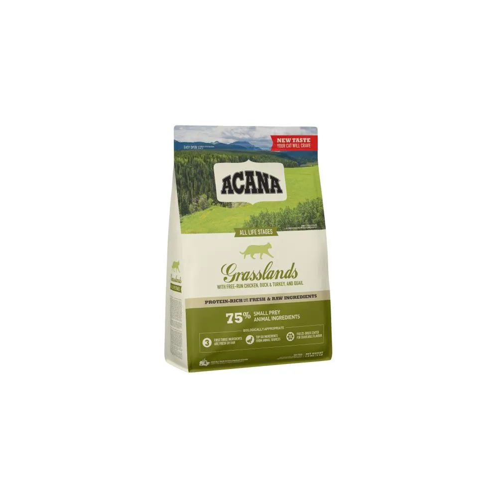 Acana Highest Protein Grasslands All Life Stages Dry Cat Food