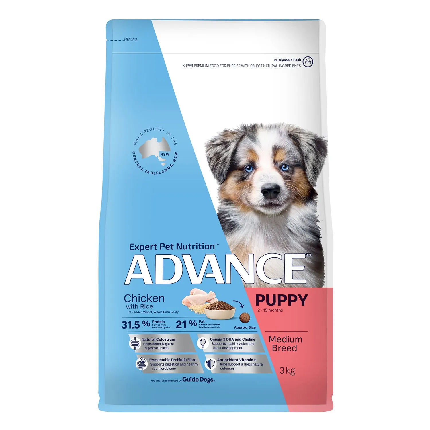 Advance Medium Breed Chicken & Rice Puppy Dry Dog Food