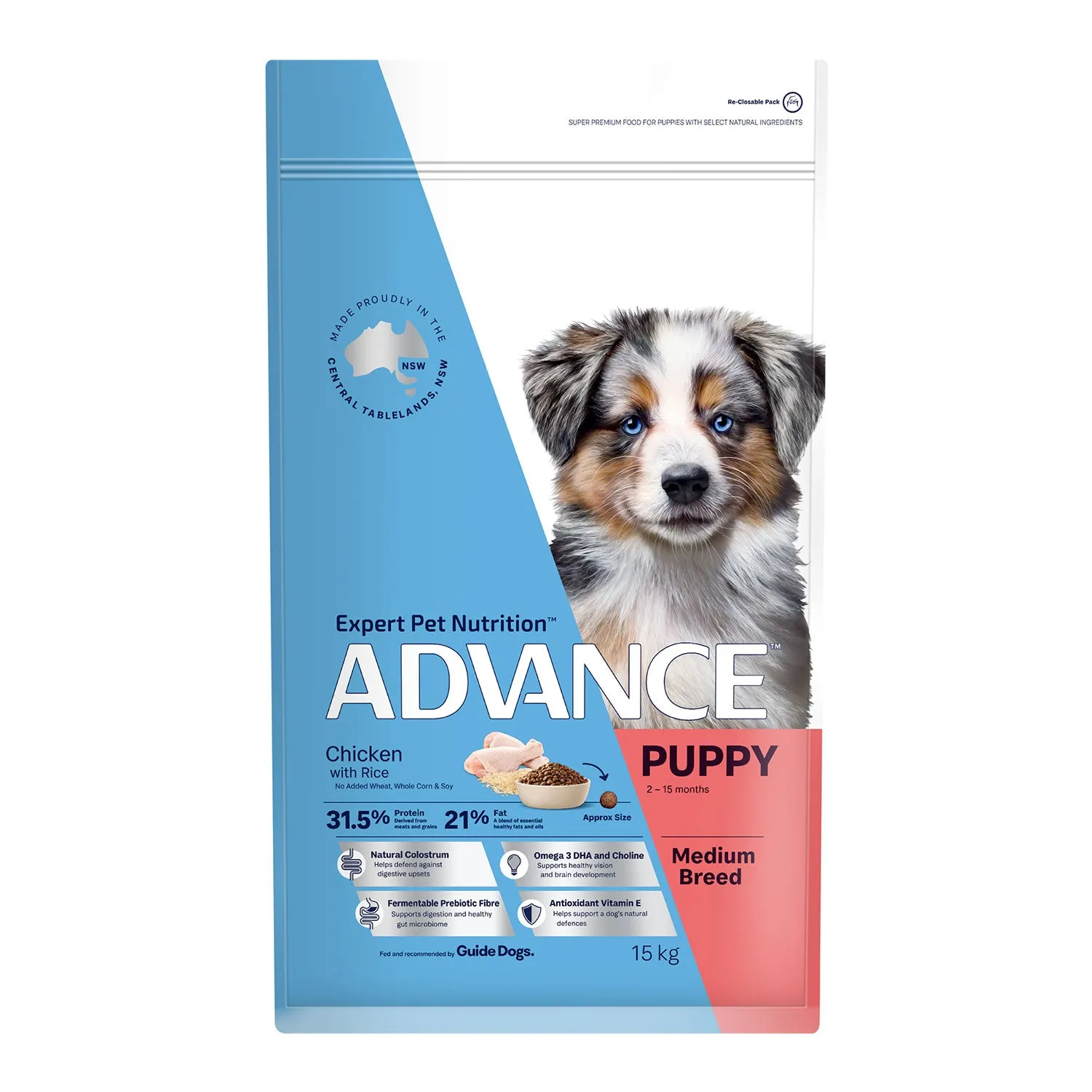 Advance Medium Breed Chicken & Rice Puppy Dry Dog Food