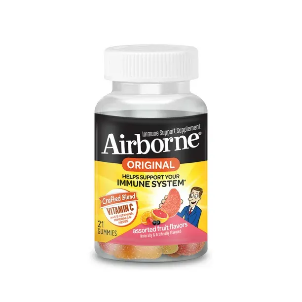 Airborne Immune Support Gummies Assorted Fruit 21 ct