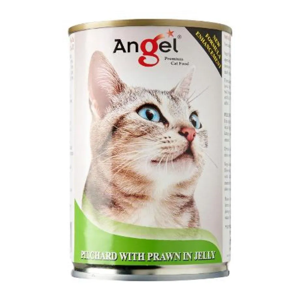 Angel Pilchard With Prawn In Jelly Canned Cat Food 400g