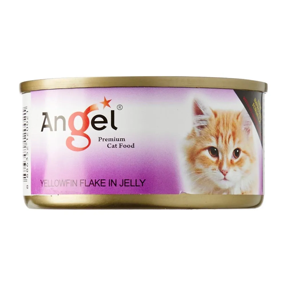 Angel Yellowfin Flake In Jelly Canned Cat Food 80g