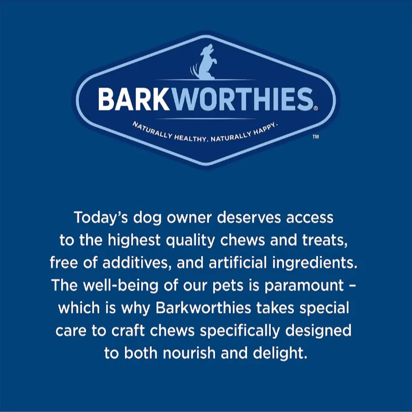 Barkworthies 6 Inch Braided Beef Gullet For Dogs