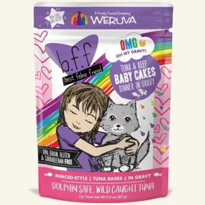 Best Feline Friend Tuna & Beef BABY CAKES Cat Pouches