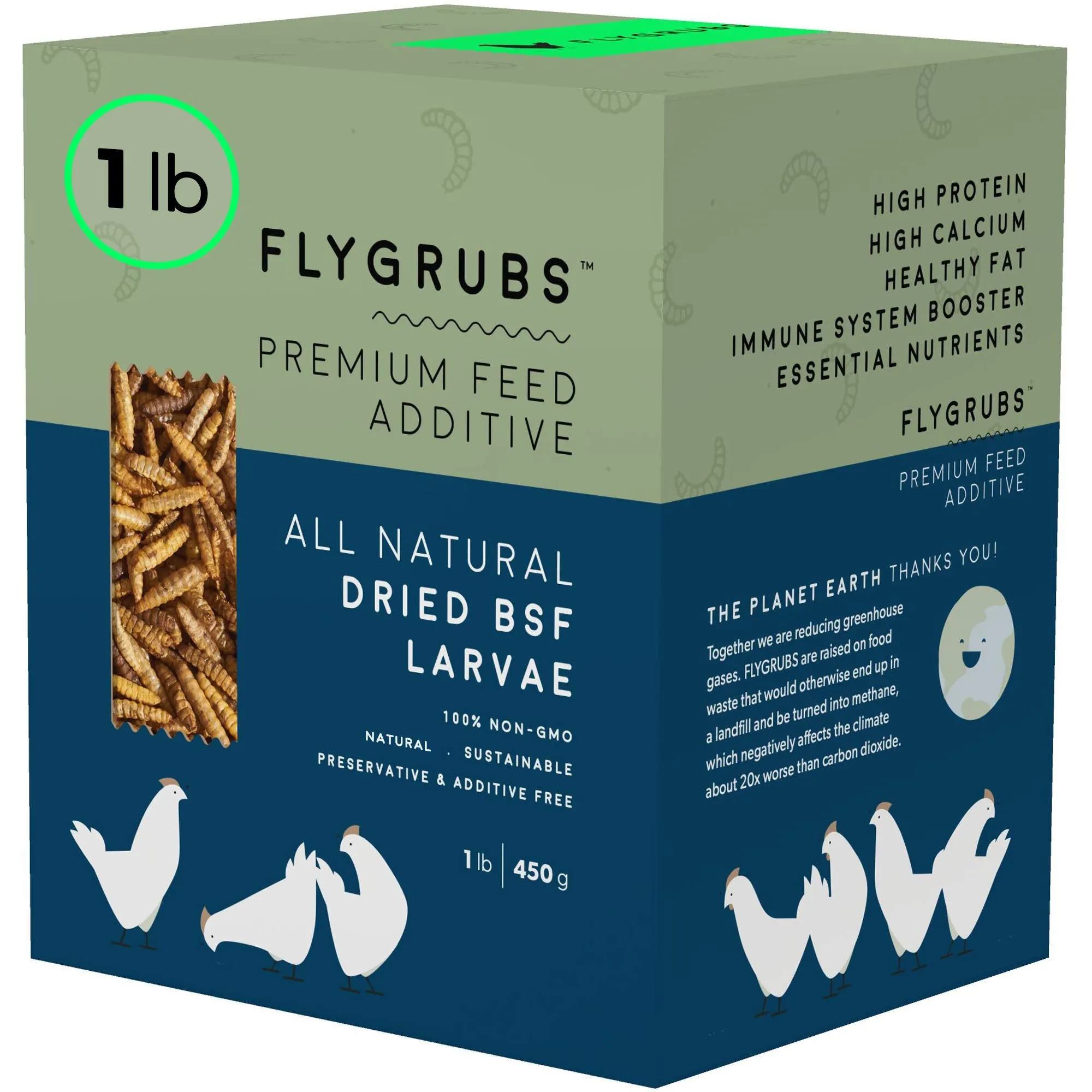 Black Solider Fly Larvae Treats for Hens Ducks Wild Birds | Dried Mealworms (10 Lb)