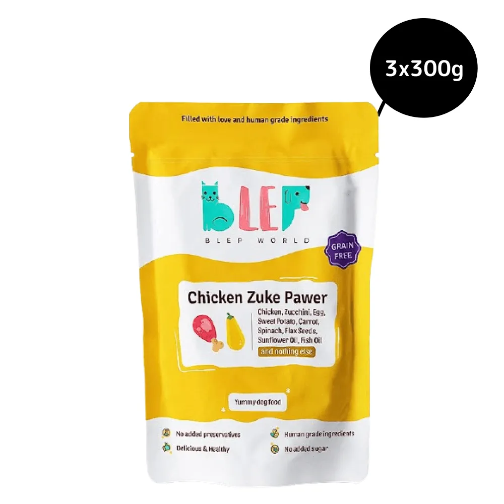 BLEP Chicken Zuke Pawer Dog Wet Food (300g)