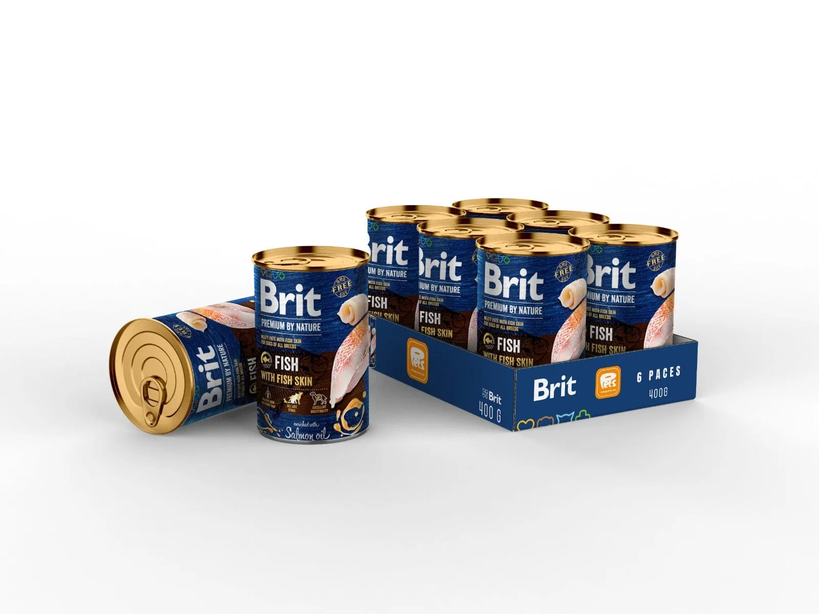 Brit Premium by Nature Fish with Fish Skin 6x400g