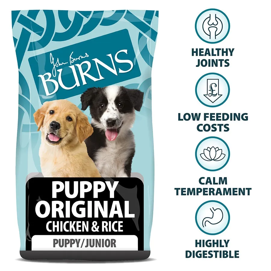 Burns Original Puppy Dry Dog Food Chicken & Rice 6kg