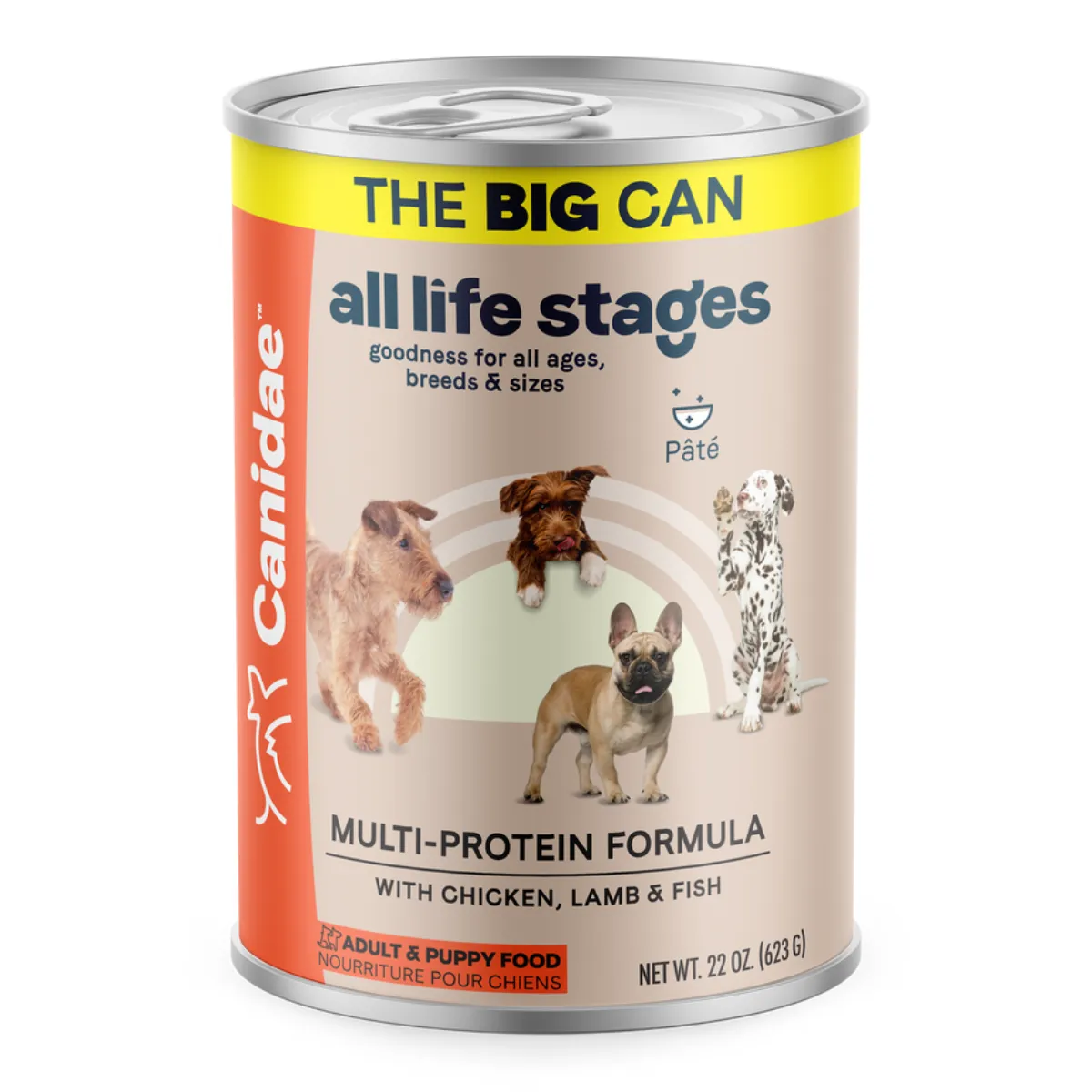 Canidae All Life Stages Wet Dog Food Multi-Protein Chicken, Lamb & Fish, 22 oz