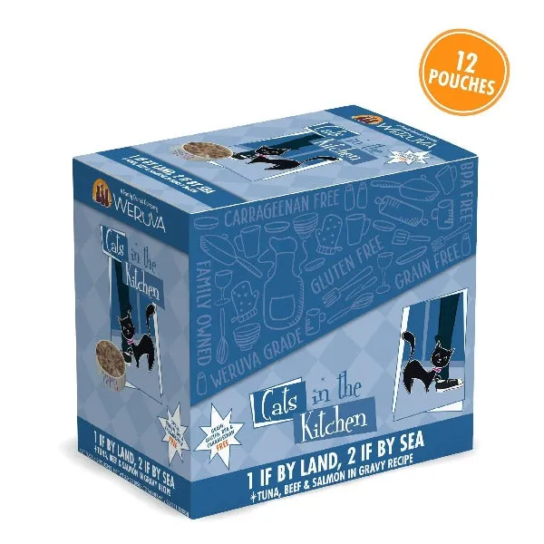 Cats in the Kitchen 1 if By Land, 2 if By Sea Pouch Cat Food