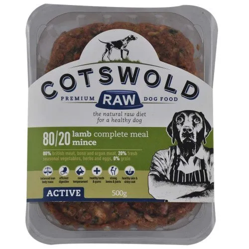 Cotswolds Adult Working Lamb Mince Active 500g