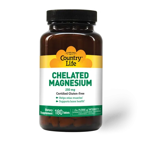 Country Life Chelated Magnesium 250 mg 180 Tablets