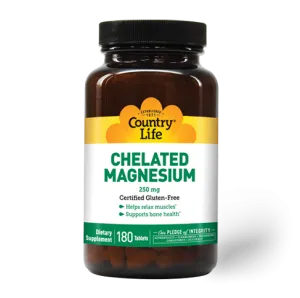 Country Life Chelated Magnesium 250 mg 180 Tablets