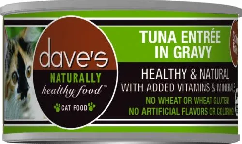 Dave's Naturally Healthy Tuna Entre in Gravy Canned Cat Food