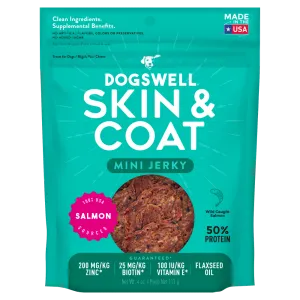 Dogswell Skin & Coat Mini Jerky Salmon Dog Treats