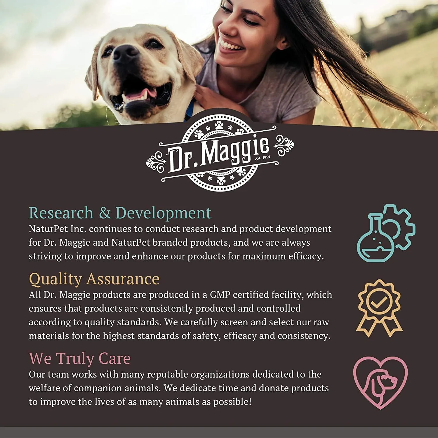 Dr. Maggie Skin and Coat Omega 3 Supplement with Fish Oil, Flax, and Olive Oil