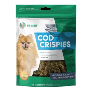 Dr. Marty Cod Crispies Air-Dried Wild-Caught Cod Skin Dog Treats 4oz