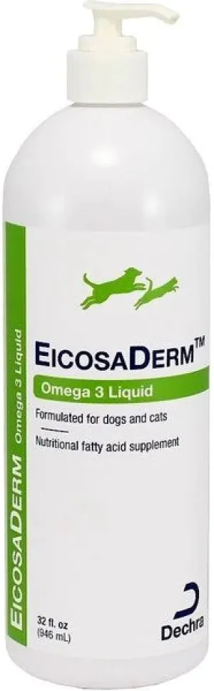 EicosaDerm Omega 3 Liquid Supplement for Dogs & Cats