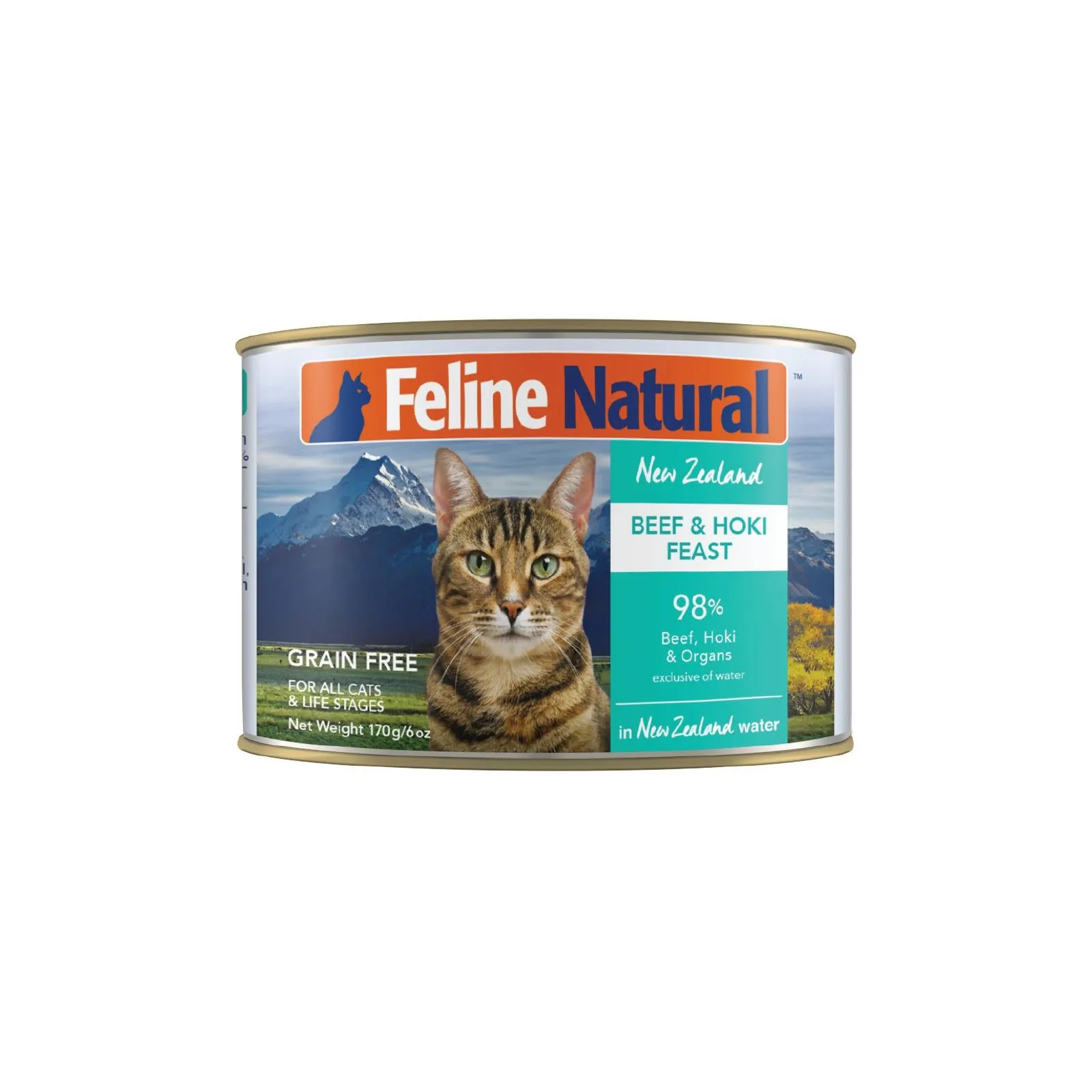 Feline Natural Beef and Hoki Feast Wet Cat Food 170g x 12