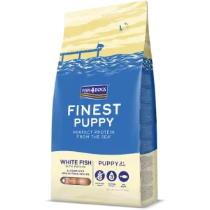 Fish4Dogs Finest | Grain Free Dry Dog Food | Small Breed Puppy | White Fish with Potato - 6kg