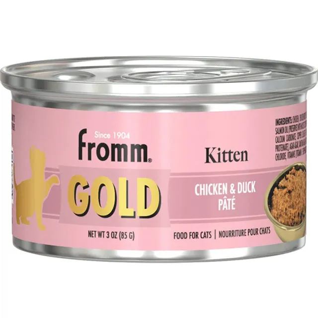 Fromm Gold Kitten Chicken & Duck Pate  3oz - 12 pack