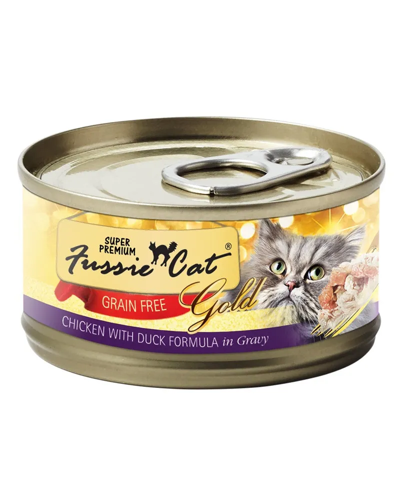 Fussie Cat Gold Chicken with Duck Wet Cat Food 5.5oz