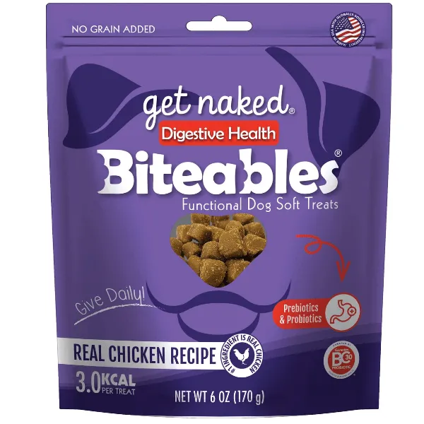 Get Naked Biteables Digestive Health Soft Dog Treats