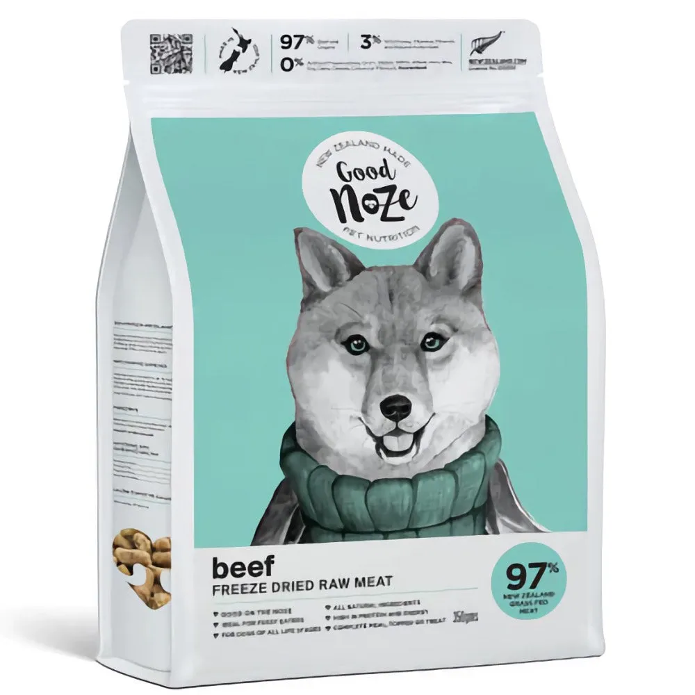 Good Noze NZ Beef Freeze-Dried Dog Food 350g