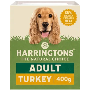 Harringtons Turkey with Potato & Vegetables Wet Dog Food Tray 8 x 400g