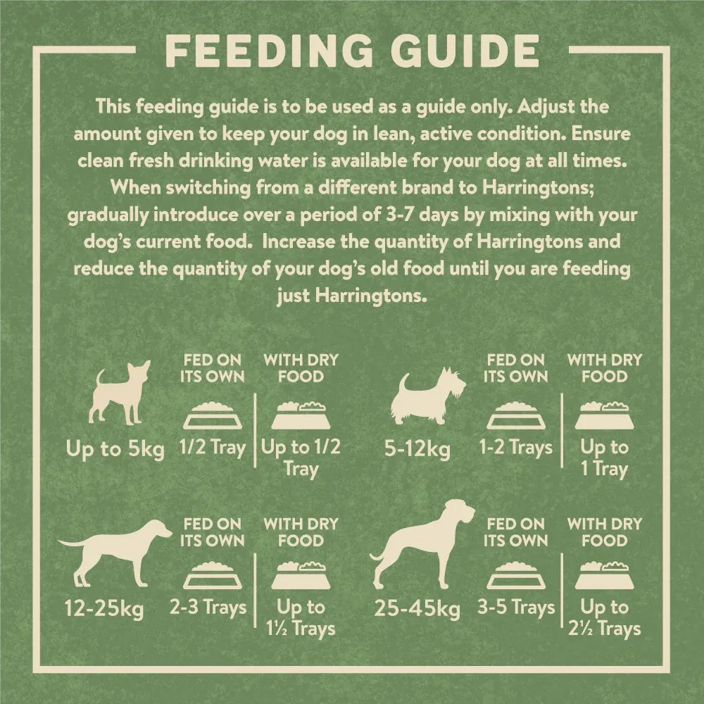 Harringtons Turkey with Potato & Vegetables Wet Dog Food Tray 8 x 400g