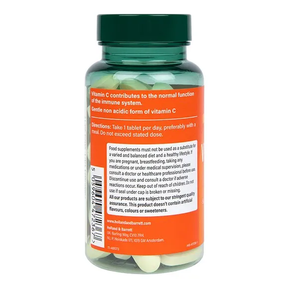 Holland & Barrett High Strength Gentle Vitamin C 1000mg 60 Tablets