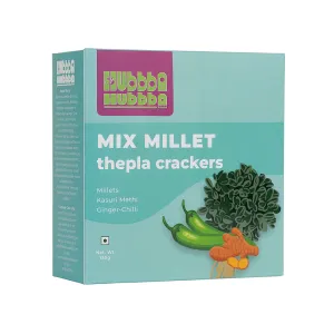 Hubbba Hubbba Mix Millet Thepla Cracker - 150 gms