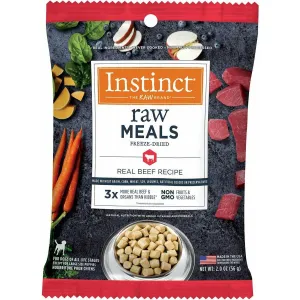 Instinct Raw Freeze-Dried Meals Grain Free Real Beef Dog Food 2oz