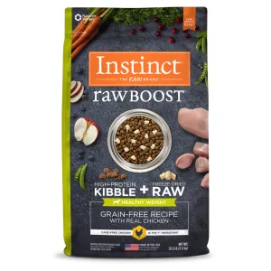 Instinct The Raw Brand Dog Raw Boost Kibble Healthy Weight Grain-Free Real Chicken 4lb