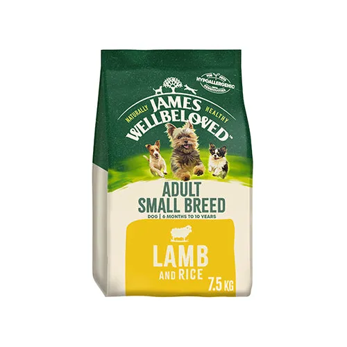 James Wellbeloved Adult Dog Small Breed Lamb & Rice 7.5kg Dry Dog Food