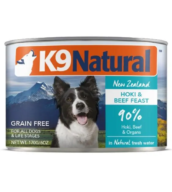 K9 Natural Hoki & Beef Wet Dog Food