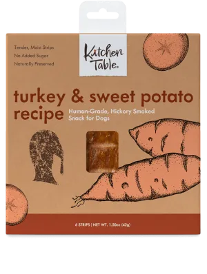 Kitchen Table Smoked Snack Box Turkey & Sweet Potato Recipe (1.5 oz - 6 Strips)