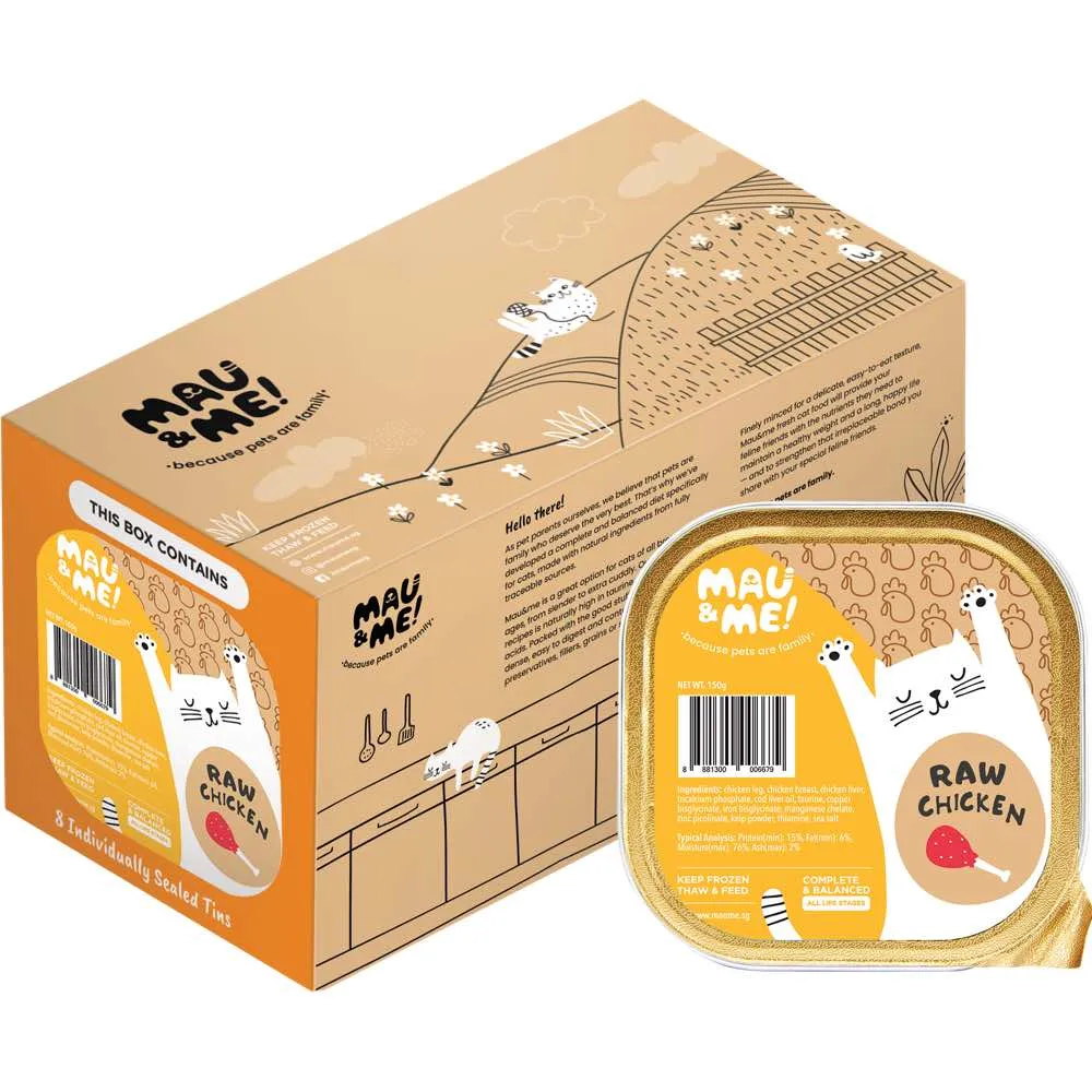 Mau&Me Raw Chicken Frozen Cat Food