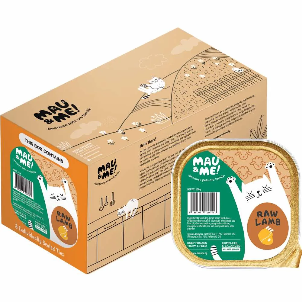 Mau&Me Raw Lamb Frozen Cat Food