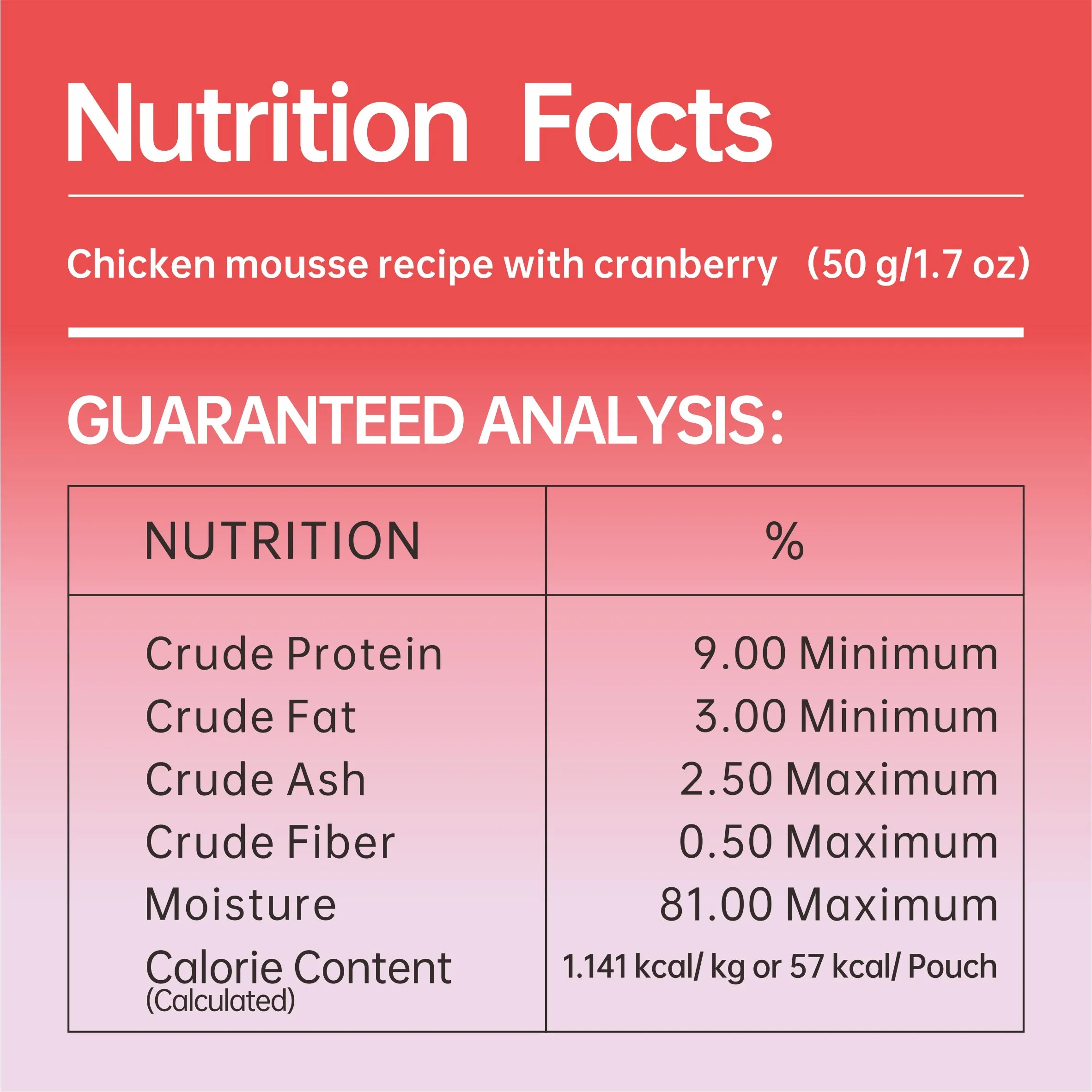 Michu Rainbow Mousse Chicken With Cranberry Flavour Cat Wet Food 50g x 10