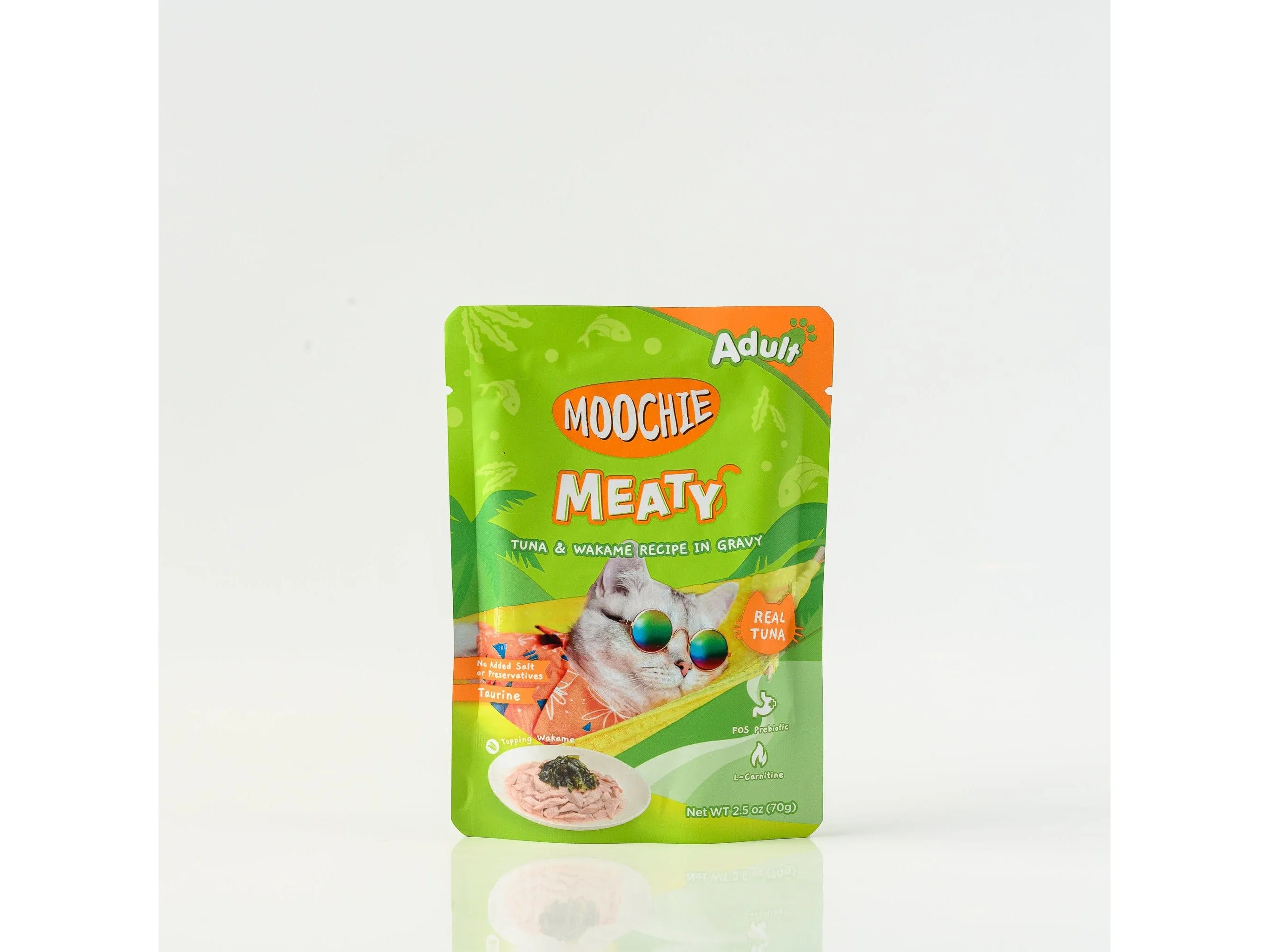 Moochie Meaty Tuna & Wakame Recipe in gravy 12x70g Pouchs