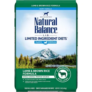 Natural Balance L.I.D. Puppy Lamb & Brown Rice Dry Dog Food 12lb