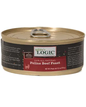 Nature’s Logic Feline Beef Feast Wet Cat Food 5.5 oz