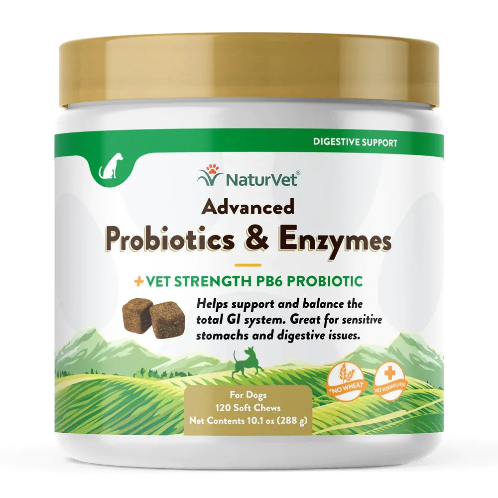 NaturVet Advanced Probiotics & Enzymes Soft Chew