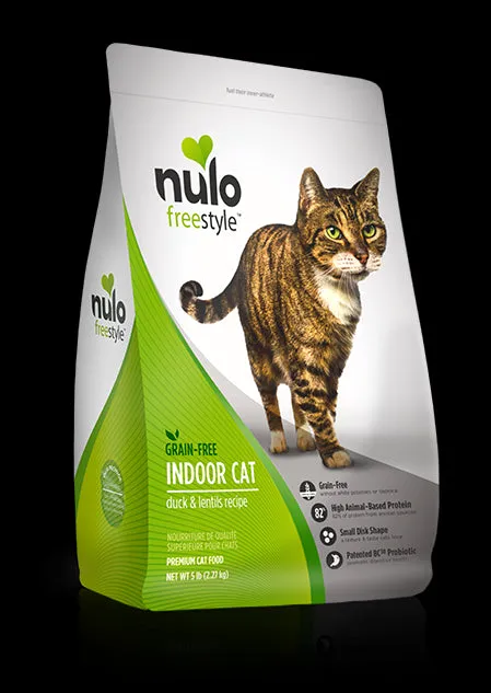 Nulo FreeStyle Grain Free Duck & Lentils Indoor Dry Cat Food 5lb